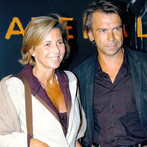 Claire Chazal et Philippe Torreton, photographiés lors de la première du film "Collateral", réalisé par Michael Mann, à Paris, le 30 août 2004. Photo de Bruno Klein/Abaca