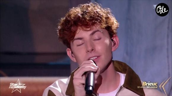 Pour son premier prime, il a interprété Maman s'inquiète d'Héléna, une autre artiste belge révélée par l'émission.

Brieuc fait partie de la nouvelle promotion de la "Star Academy". Capture d'écran TF1