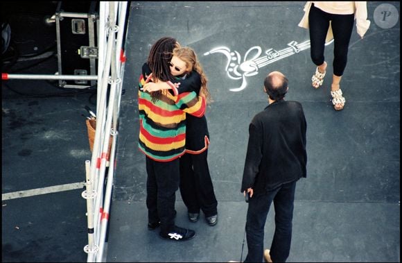 Archives : Vanessa Paradis et Lenny Kravitz à la Rochelle en 1993. @AGENCE / BESTIMAGE