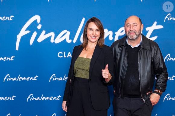 Julia Vignali et son mari Kad Merad - Avant-première du film "Finalement" de C. Lelouch qui fête son 87ème anniversaire au Grand Rex à Paris le 30 octobre 2024. © Pierre Perusseau/Bestimage