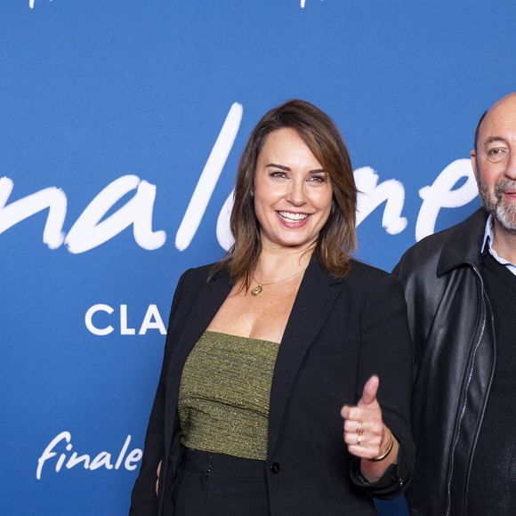 Julia Vignali et son mari Kad Merad - Avant-première du film "Finalement" de C. Lelouch qui fête son 87ème anniversaire au Grand Rex à Paris le 30 octobre 2024. © Pierre Perusseau/Bestimage