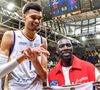 Il était venu soutenir Victor Wembanyama en mai 2023 

Victor Wembanyama et Omar Sy au match de basketball LNB Pro A Betclic Elite entre les Metropolitans 92 et Paris basketball au gymnase Marcel-Cerdan de Levallois-Perret, France, le 16 mai 2023. © Valerian Wagner/Bestimage