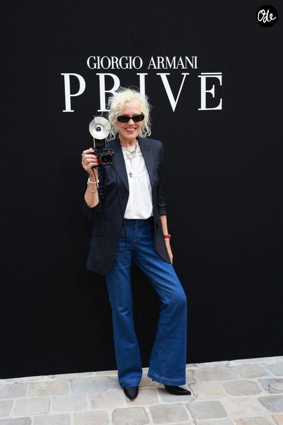 Ellen Von Unwerth au défilé Giorgio Armani Privé "Collection Haute Couture Automne/Hiver 2026-2027" lors de la Fashion Week de Paris, le 7 juillet 2026