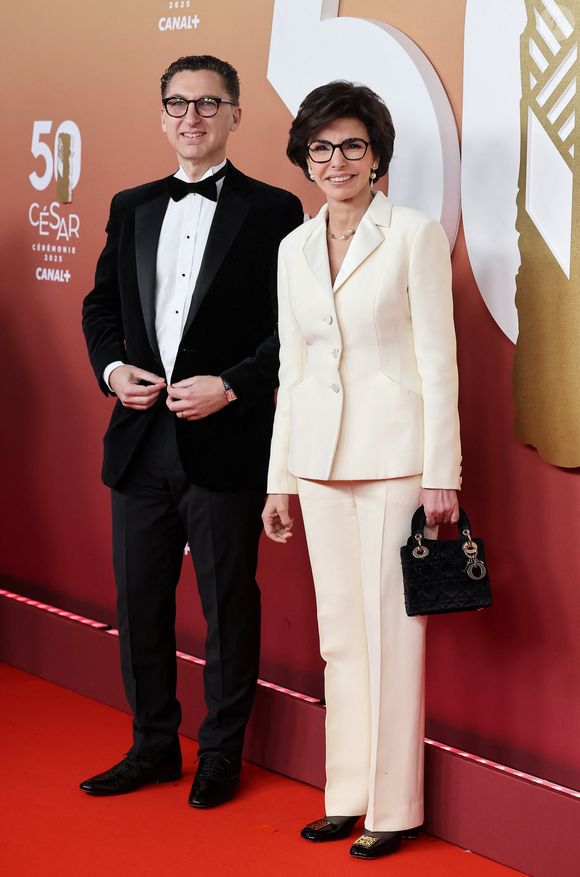 Maxime Saada et Rachida Dati au photocall de la 50ème édition de la cérémonie des César à l'Olympia à Paris, le 28 février 2025.

Photo : Dominique Jacovides - Olivier Borde / Bestimage