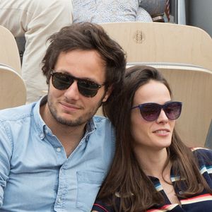 Vianney et sa compagne Catherine Robert dans les tribunes lors des Internationaux de France de tennis à l'arène Roland-Garros le 09 juin 2019 à Paris, France. Photo by Nasser Berzane/ABACAPRESS.COM