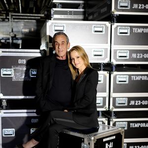 Exclusif - Thierry Ardisson et sa femme Audrey Crespo-Mara - Vernissage de l'exposition "Johnny Hallyday, l'exposition" au Palais des Expositions à Paris. Le 21 décembre 2023
© Dominique Jacovides / Bestimage