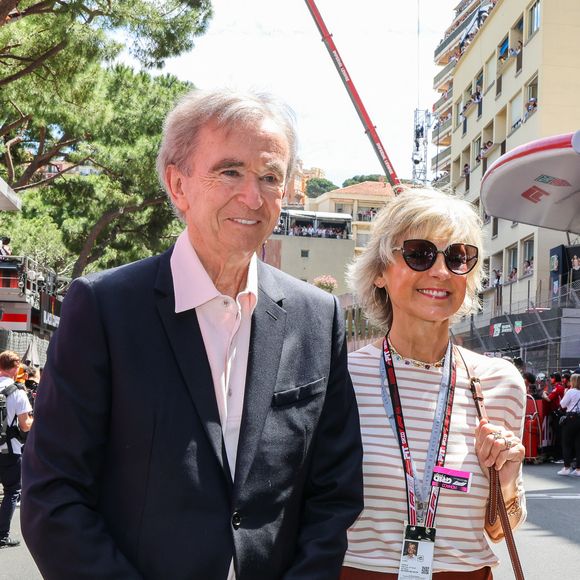 Bernard Arnault et sa femme Hélène Mercier-Arnault lors du Grand Prix de Formule 1 (F1) de Monaco, le 25 mai 2025. © Claudia Albuquerque/Bestimage