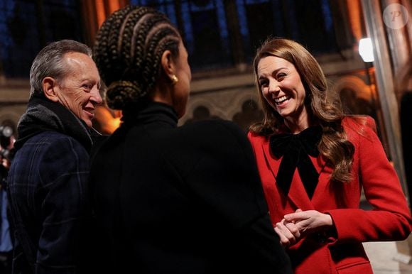 La princesse de Galles arrive à l'abbaye de Westminster, à Londres, pour assister à la cérémonie de chants Together At Christmas. Date de la photo : Vendredi 6 décembre 2024. ... Isabel Infantes/PA Wire