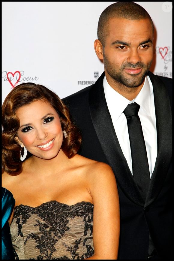 Tony Parker et Eva Longoria - Soirée 'Par coeur Gala' au Pavillon Cambon Capucines. 20/09/2010 © Guillaume Gaffiot/Bestimage