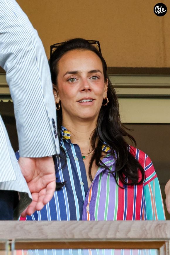 Pauline Ducruet lors du match de football caritatif au stade Louis II de Monaco opposant les Barbagiuans aux pilotes de l'équipe Nazionale Piloti dans le cadre de la "Racing Stars Football Cup" le 3 juin 2026. © Albuquerque/Bestimage