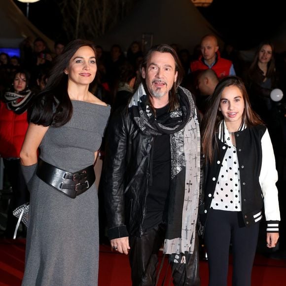 Info - Florent Pagny fête ses 60 ans le 6 novembre - Florent Pagny, sa femme Azucena et leur fille Ael - 15eme edition des NRJ Music Awards a Cannes. Le 14 decembre 2013 © Jacovides Junior Bestimage