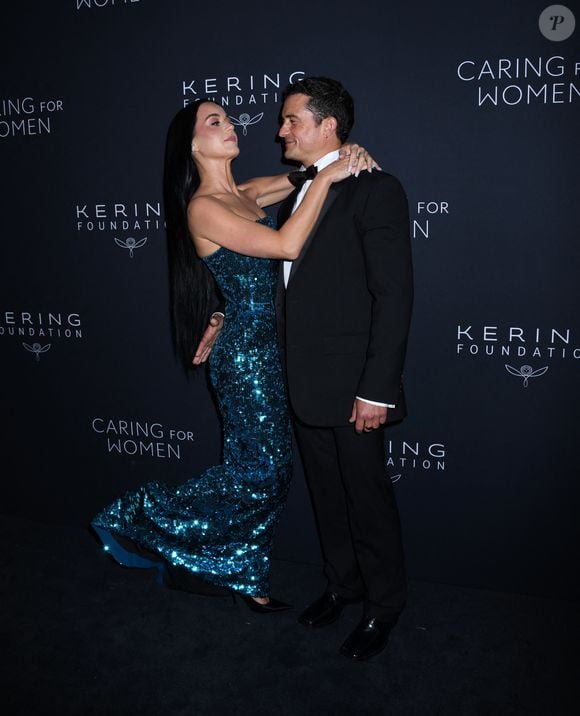 September 9, 2024, New York, New York, United States: Katy Perry and Orlando Bloom attend Kering Foundation Third Annual Caring for Women Dinner at The Pool in New York. September 9, 2024. © Photo Image Press / Zuma Press / Bestimage