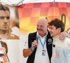 Un hommage lui sera rendu lors du 10e Marathon Karting Jules Bianchi, du 12 au 14 septembre 2025, au circuit Paul-Ricard.
Tom Bianchi, Philippe Bianchi, Charles Leclerc lors du marathon Karting Jules Bianchi au circuit Paul Ricard au Castellet le 8 septembre 2024. © Anne-Sophie Guebey via Bestimage