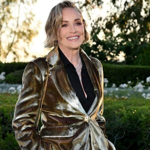 Exclusif - Sharon Stone - Dîner de charité "Knights of Charity" au Château de la Croix des Gardes à Cannes le 20 mai 2026. © Bruno Bebert / Bestimage