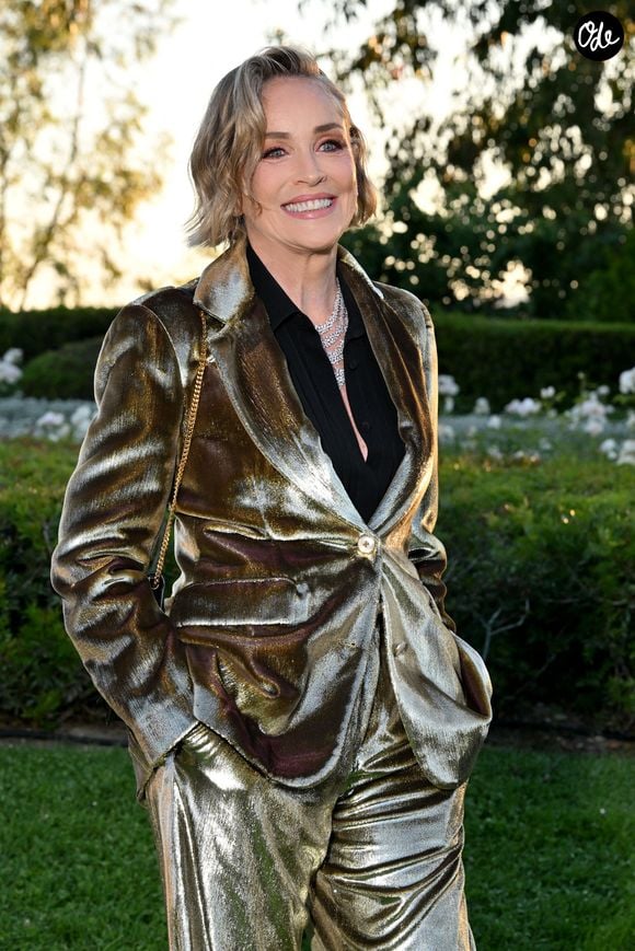 Exclusif - Sharon Stone - Dîner de charité "Knights of Charity" au Château de la Croix des Gardes à Cannes le 20 mai 2026. © Bruno Bebert / Bestimage