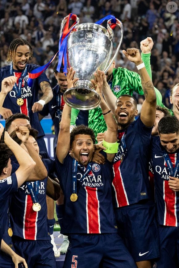 Le PSG remporte la Ligue Des Champions 2025, pour la première fois de son histoire, face à l'Inter Milan (5-0) à l'Allianz Arena de Munich, le 31 mai 2025.
© Cyril Moreau/Bestimage