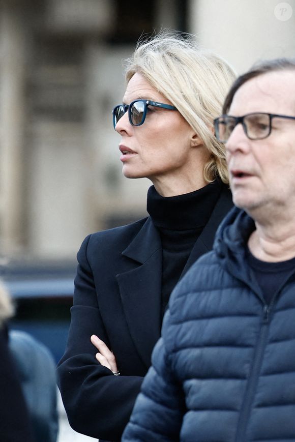 Sylvie Tellier - Obsèques d'Isabelle Mergault à la Coupole du Père-Lachaise à Paris le 30 mars 2026. © Cyril Moreau - Dominique Jacovides / Bestimage