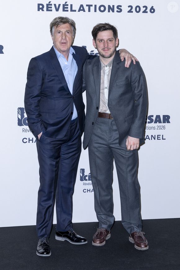 François Cluzet, Jean Chevalier - Photocall du dîner des Révélations César 2026 à l'Elysée Montmartre à Paris, France, le 19 janvier 2026.
 
© Olivier Borde / Bestimage