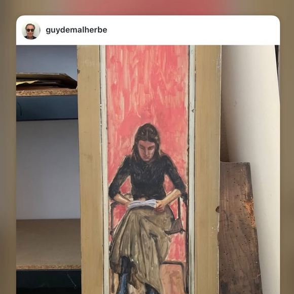 Apolline de Malherbe partage l'œuvre de son père qui l'a représentée dans une peinture - Photo partagée le 8 août 2026 sur Instagram