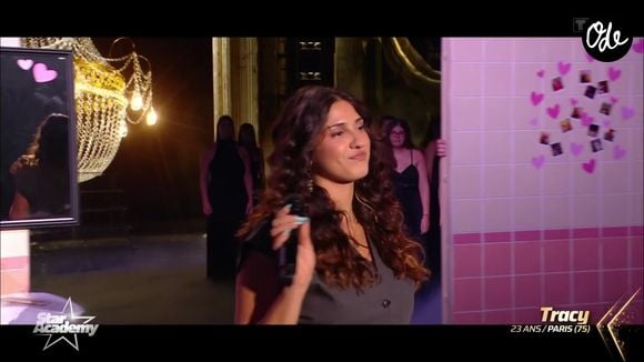 Son objectif est désormais de vivre de sa passion pour la musique.

Tracy fait partie de la nouvelle promotion de la "Star Academy". Capture d'écran TF1