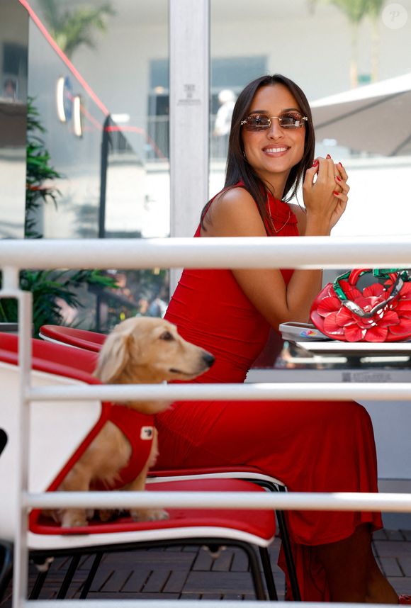 Alexandra Malena Saint Mleux, petite amie du #16 Charles Leclerc (MCO, Scuderia Ferrari HP), Grand Prix F1 du Mexique à l'Autodromo Hermanos Rodriguez le 26 octobre 2025 à Mexico City, Mexique. Photo par HOCH ZWEI