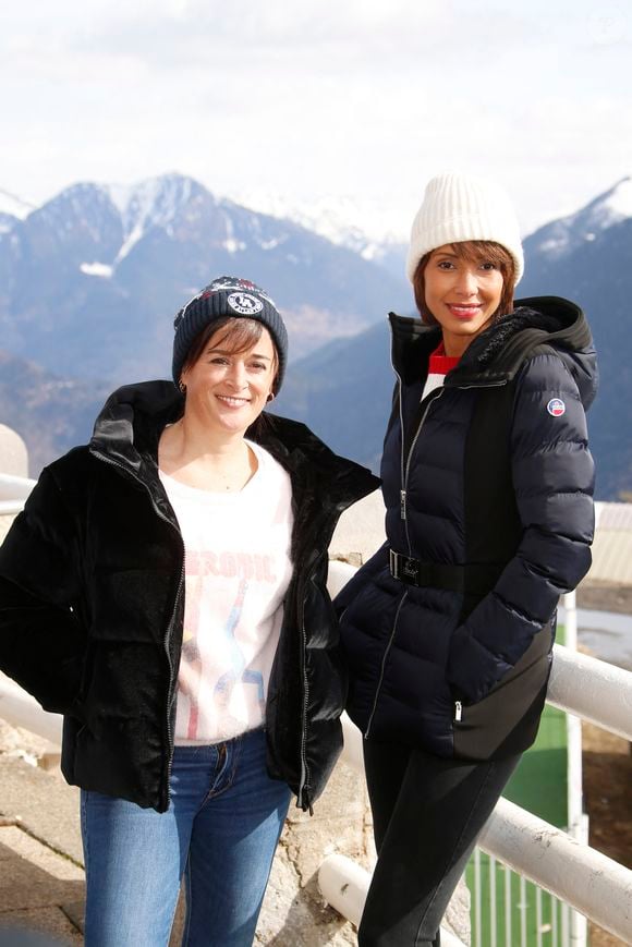 Béatrice de la Boulaye, Sonia Rolland pour Tropiques criminels. - Rendez-vous avec les actrices et acteurs de la 24ème édition du festival Tv de Luchon le 12 février 2022.

© Christophe Aubert / Bestimage