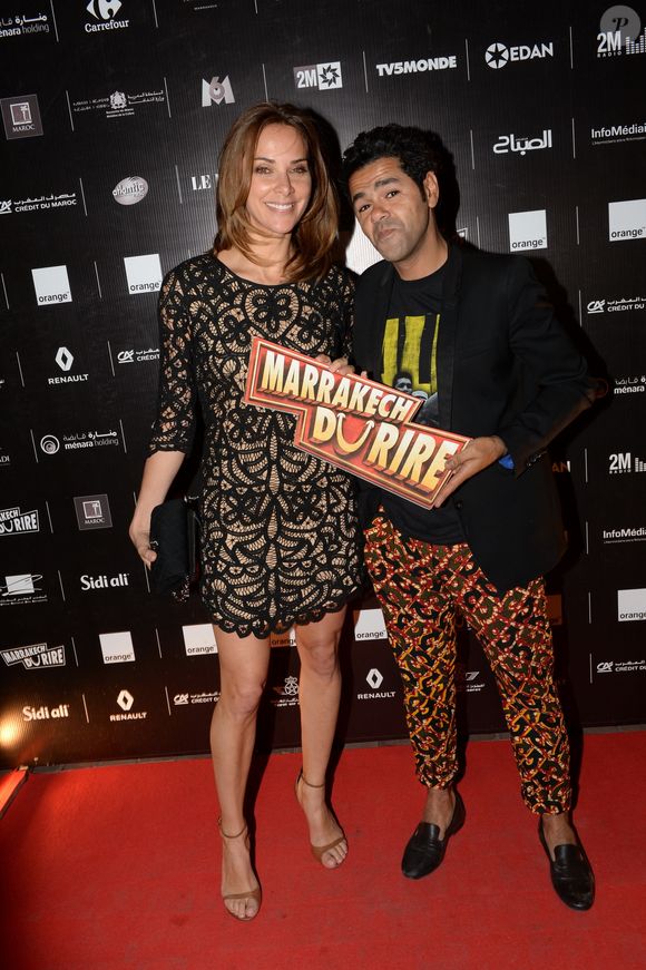 Exclusif - Jamel Debbouze et sa femme Melissa Theuriau au cocktail "Aftershow" dans le cadre du festival Marrakech du Rire 2016. Marrakech, le 4 juin 2016.
© Bellak Rachid/Bestimage