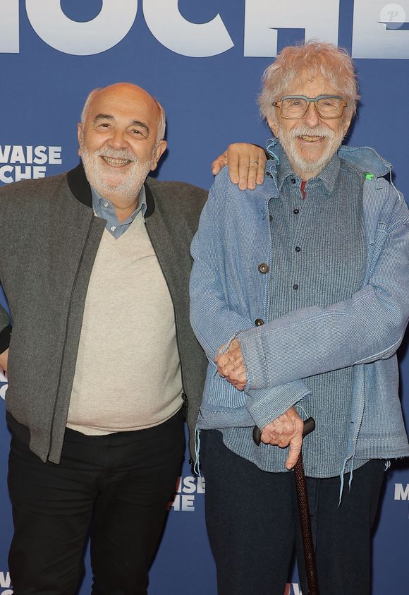 Gérard Jugnot et Pierre Richard - Avant-première du film "Mauvaise pioche" au Publicis Cinémas à Paris le 23 mars 2026. © Coadic Guirec/Bestimage