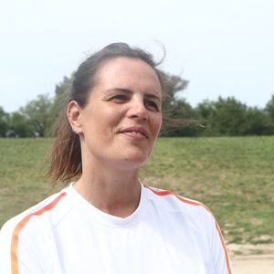 Laure Manaudou lors de la cérémonie d'allumage de la flamme olympique pour les Jeux olympiques de Paris 2024 sur le site archéologique de l'ancienne Olympie, berceau des Jeux olympiques antiques dans le sud de la Grèce, le 16 avril 2024. Photo par Eurokinissi/ABACAPRESS.COM