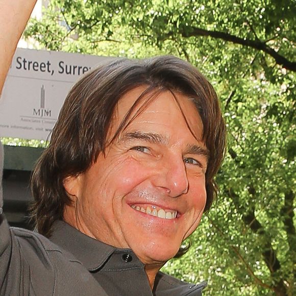 Tom Cruise est tout sourire alors qu'il se rend au Tonight Show Starring Jimmy Fallon, avant de quitter New York City, NY, USA le 19 mai 2025. Photo by Felipe Ramales/Splash News/ABACAPRESS.COM