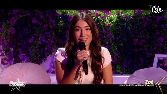 Zoé fait partie de la nouvelle promotion de la "Star Academy". Capture d'écran TF1
