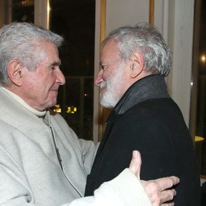 Claude Lelouch et Francis Huster - Cocktail au Théâtre du Gymnase à la suite de la Première soirée de la Pièce « En thérapie ». Paris, France, le 17 Janvier 2026. 

© Bertrand Rindoff / Bestimage