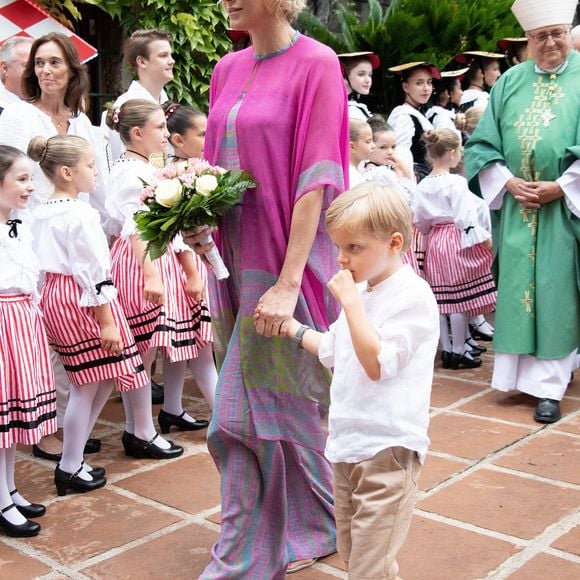 La princesse Charlène de Monaco et le prince Jacques de Monaco assistent au pique-nique annuel de Monaco, le 6 septembre 2019 à Monaco. Photo par David Niviere/ABACAPRESS.COM