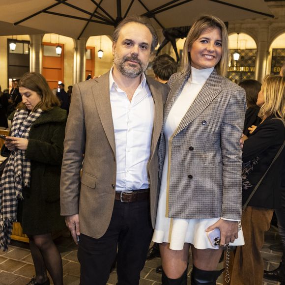 Exclusif - Romain Sardou et sa compagne Kym Thiriot - Cérémonie de remise du prix Raymond Devos au théâtre Edouard VII à Paris dans le cadre de la 28ème édition de la semaine de la Langue Française et de la Francophonie le 20 mars 2023. Le théâtre a rendu hommage à R. Devos avec le spectacle "Il a de la côte Devos!" mis en scène par D. Benoin.
A. Lutz et M. Robin héritiers de l'artiste, salués pour leur maitrise de la langue et leur manière de jouer, ont reçus leurs prix. © Coadic Guirec - Cyril Bruneau / Bestimage