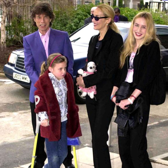 Mick Jagger  et Jerry Hall en famille (archive)
©ALPHA AGENCY / BESTIMAGE