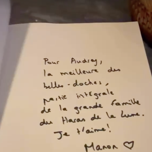 Capture d'écran de la story Instagram d'Audrey Crespo-Mara du samedi 12 septembre 2026.
