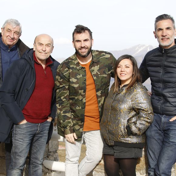 Thierry Heckendorn, Patrick Paroux ,Candiie, Laurent Ournac, Patrick Guérineau de Camping Paradis - Photocall lors du 22ème Festival des créations télévisuelles de Luchon. Le 8 février 2020
© Christophe Aubert via Bestimage