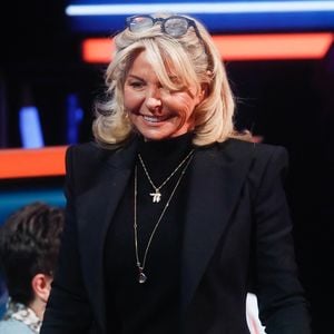 Exclusif - Caroline Margeridon - Enregistrement de l'émission "100% logique" présentée par C. Feraud et qui sera diffusée samedi 1er mars à 21.10 sur France 2 et sur france.tv, au Studio du Lendit à Saint-Denis, France, le 12 décembre 2024. © Christophe Clovis / Bestimage