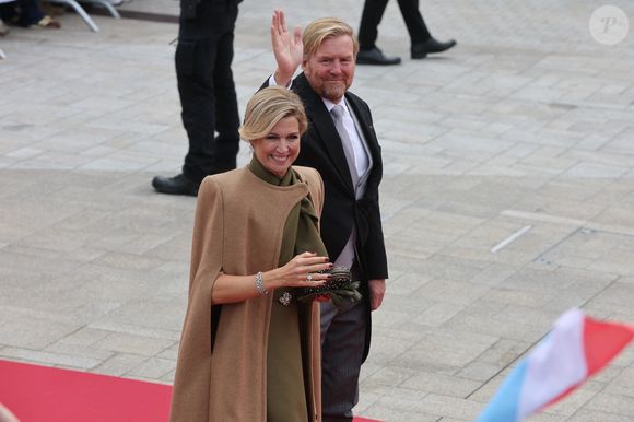 Le roi Willem-Alexander et la reine Maxima des Pays-Bas - Cérémonie d'abdication du grand-duc H.de Luxembourg au palais grand-ducal de Luxembourg, le 3 octobre 2025. 
© Roland Miny / Bestimage