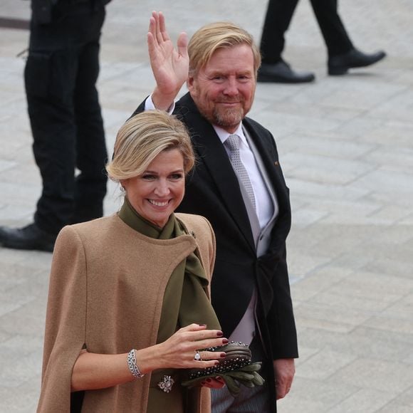 Le roi Willem-Alexander et la reine Maxima des Pays-Bas - Cérémonie d'abdication du grand-duc H.de Luxembourg au palais grand-ducal de Luxembourg, le 3 octobre 2025. 
© Roland Miny / Bestimage