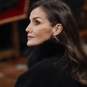 Queen Letizia of Spain (La reine Letizia d’Espagne) attends the Investiture of King Felipe VI as Doctor Honoris Causa by the University of Alcala at University of Alcala on February 27, 2025 in Alcala de Henares, Spain. © Jack Abuin/ZUMA Press Wire/Bestimage