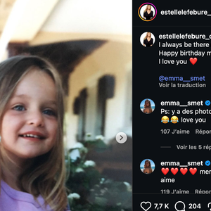 Estelle Lefébure a, elle, partagé de nombreux souvenirs d’enfance accompagnés d’un tendre message.
Capture Instagram - Estelle Lefebure