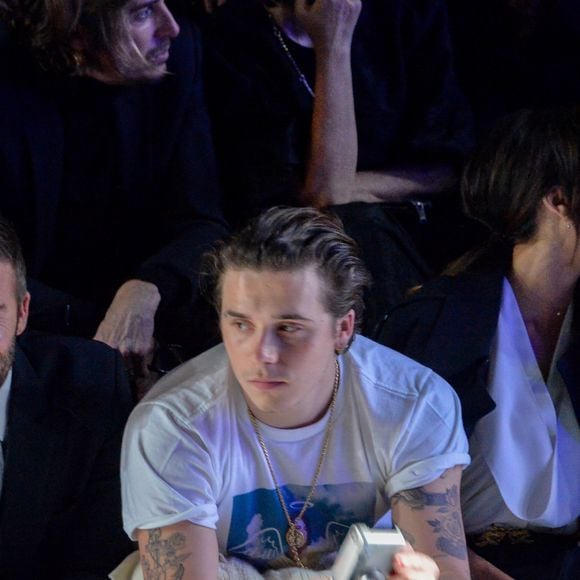 Exclusif - David Beckham, Brooklyn, Victoria et Kate Moss au défilé de mode Homme automne-hiver 2020/2021 « Dior Homme » lors de la fashion week à Paris. Le 17 janvier 2020
© Veeren - Christophe Clovis / Bestimage