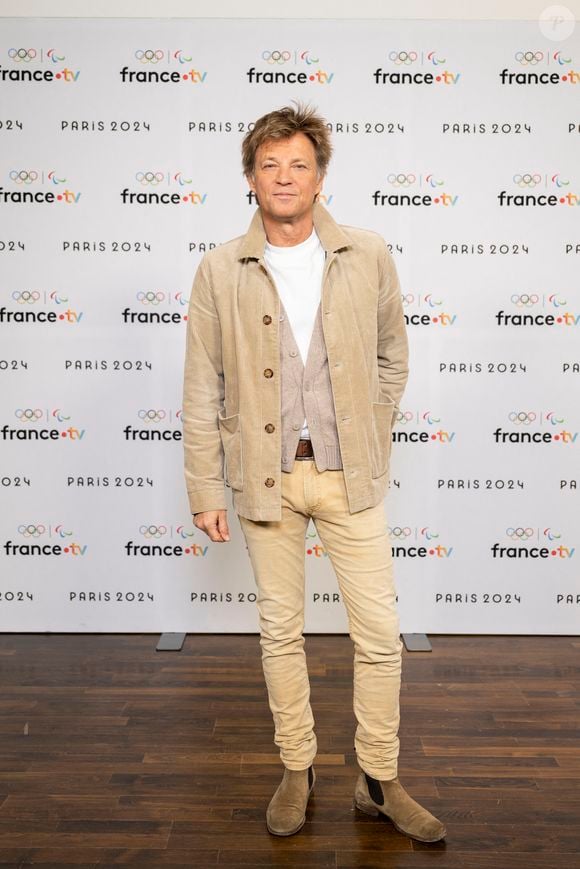 Laurent Delahousse lors de la présentation des journalistes et chroniqueurs de France Télévisions pour les Jeux Olympiques 2024 au musée de l'Homme à Paris, le 11 juin 2024.
© Pierre Perusseau / Bestimage