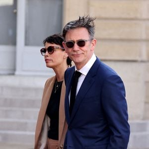 Bérénice Bejo et son mari Michel Hazanavicius - Dîner d'état en l'honneur du président des Etats-Unis et sa femme au palais de l'Elysée à Paris, à l'occasion de leur visite officielle en France. Le 8 juin 2024
© Jacovides-Moreau / Bestimage