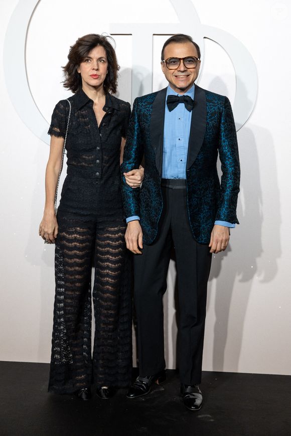 Vanessa Seward et son mari Bertrand Burgalat - Soirée de gala en hommage à Patrick Dupond à l'Opéra de Paris le 21 février 2023. © Olivier Borde/Bestimage