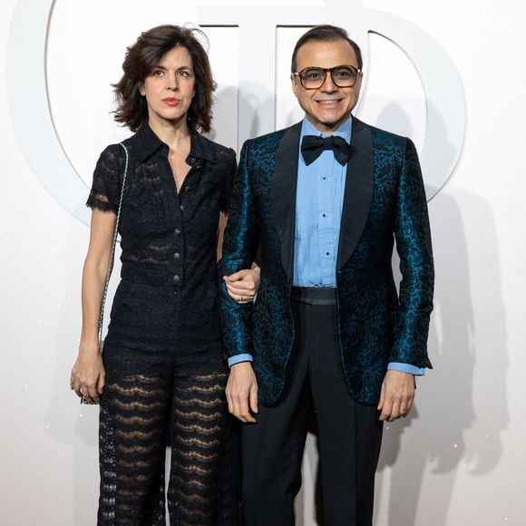Vanessa Seward et son mari Bertrand Burgalat - Soirée de gala en hommage à Patrick Dupond à l'Opéra de Paris le 21 février 2023. © Olivier Borde/Bestimage
