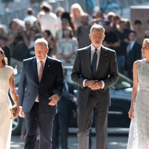 Leurs époux, Albert de Monaco et Felipe d'Espagne, étaient de la partie

La reine Letizia d'Espagne, le prince Albert II de Monaco, le roi Felipe VI et la princesse Charlène de Monaco lors du 150ème anniversaire de l'établissement des premières relations diplomatiques entre l'Espagne et Monaco au Jardin botanique royal à Madrid le 1er juin 2026. LALO YASKY / BESTIMAGE