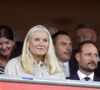 Mette-Marit n'aura qu'une seule sortie officielle : le 23 octobre prochain. 

Le prince héritier Haakon et la princesse héritière Mette-Marit assistent au match international de football masculin entre la Norvège et la Moldavie au stade Ullevaal le 9 septembre 2025. © Action Press / Bestimage