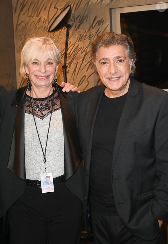 Exclusif - Frédéric François et sa femme Monique Vercauteren - People en backstage du concert événementt à l'Olympia à Paris le 30 octobre 2021 avant d'entamer une tournéee début 2022. 
 © Coadic Guirec/Bestimage